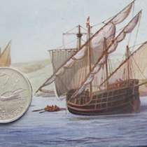 Португальская юбилейная монета - Открытие Азорских островов, в Москве