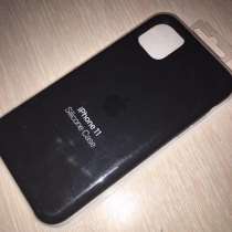 Чехол Apple для iPhone 11, черный, силиконовый, в Самаре