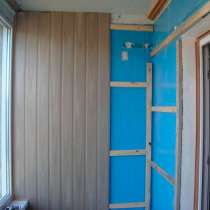 Отделка пластиковыми панелями балкона лоджии стен потолка,до, в Омске