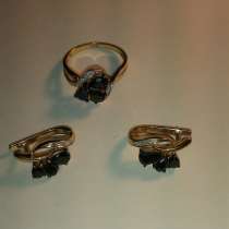 Продам комплект золото серьги +кольцо, в Санкт-Петербурге