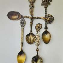 Набор резных металлических мини ложек, в Москве