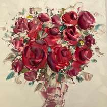 Картина маслом букет мастихинлм, в Москве