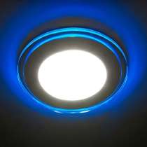 Светильник с контурной синей подсветкой 12 Вт, в Краснодаре