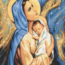 Картина по номерам "Дева Мария с младенцем" 40х50, в Омске