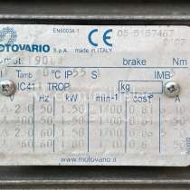 Электродвигатель Motovario, T90L4, IMB5, 1.5 кВт, 1400 об/ми, в Москве
