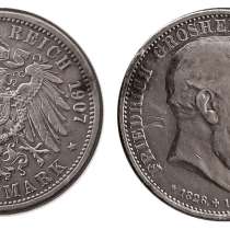 Монеты Германская империя 5 марок, Серебро Княжества, в г.Луганск