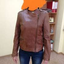 новая кожанная курточка mango mango, в Челябинске