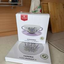 Комплект тарелка и бульонница &laquo;Фиалка&raquo;, в Реутове