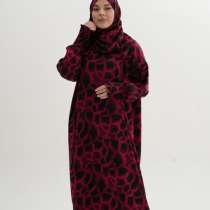 Намазные платье с шарфом из ткани прадо шёлк 700₽, в Москве