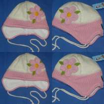 Шапка вязанная "Цветочек" розовая р.52-52, в Москве
