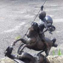 Чугунная статуэтка Георгий Победоносец, Касли, в Ставрополе