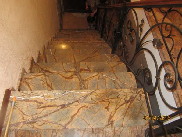 Лестницы из натурального камня мрамора и гранита в Шатуре фото 10