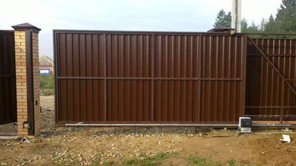 Откатные ворота в Ногинске в Ногинске фото 20