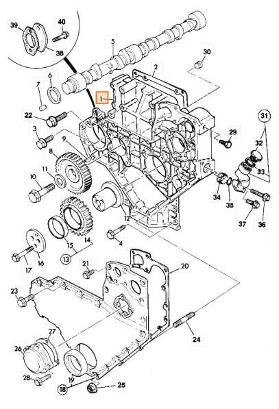 Крышка ДВС JCB1136