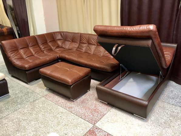 диван кожаный модульный Ланкастер в Москве