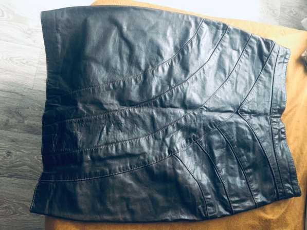 Юбка кожаная