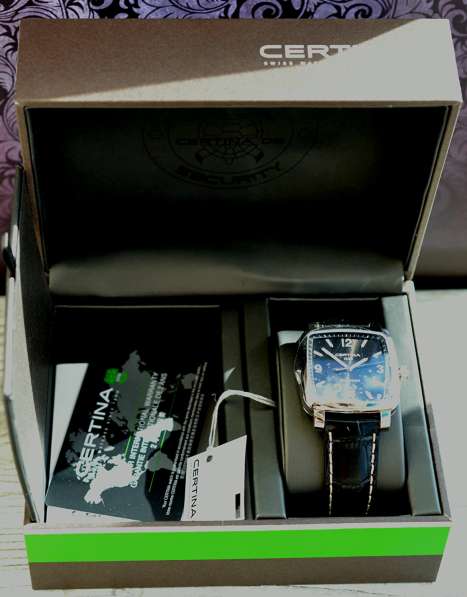 Изысканные часы Certina Swiss Made, сапфир, застежка-бабочка в Рязани фото 4