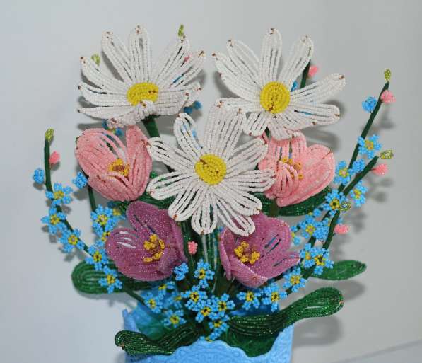 Цветы из бисера «Летний букет» в Чебоксарах