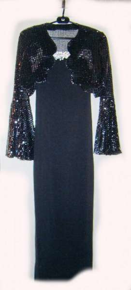 Платье нарядное вечернее с болеро черным, р.42-46, новое в фото 5