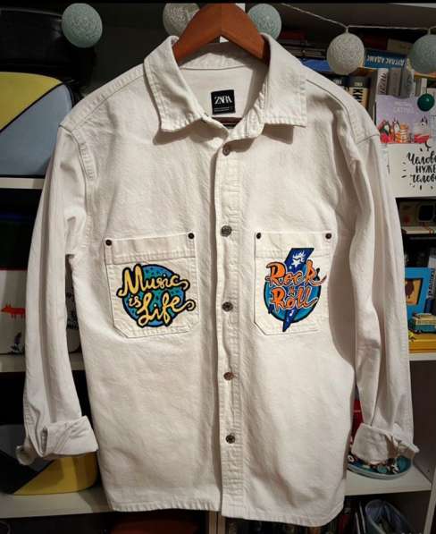 Авторская джинсовая рубашка