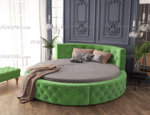 Круглая кровать «Аркада» с ящиком в Москве фото 3