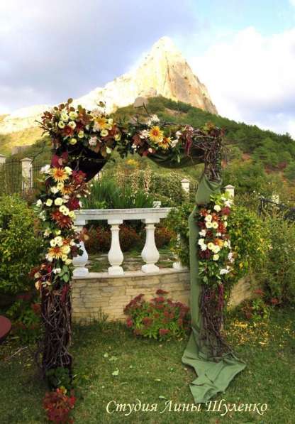 Выездная церемония в Крыму. Выездная свадьба, свадебная арка в Симферополе фото 10