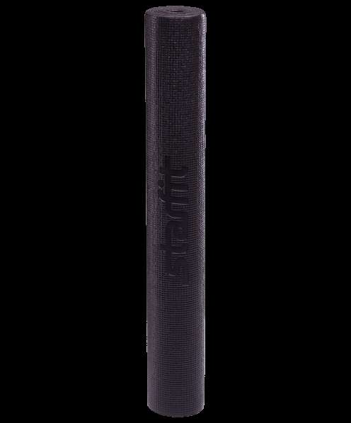 Коврик для йоги FM-101 PVC 173x61x0,3 см, черный