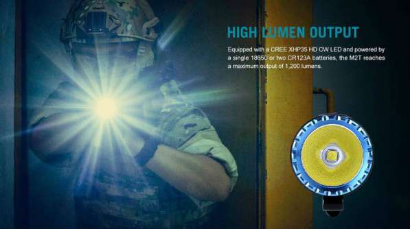 Olight Тактический фонарь Olight M2T Warrior — яркий, экономичный, агрессивный в Москве фото 6