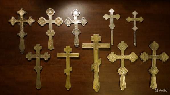 Коллекция из 10-ти старинных напрестольных крестов в Санкт-Петербурге фото 3