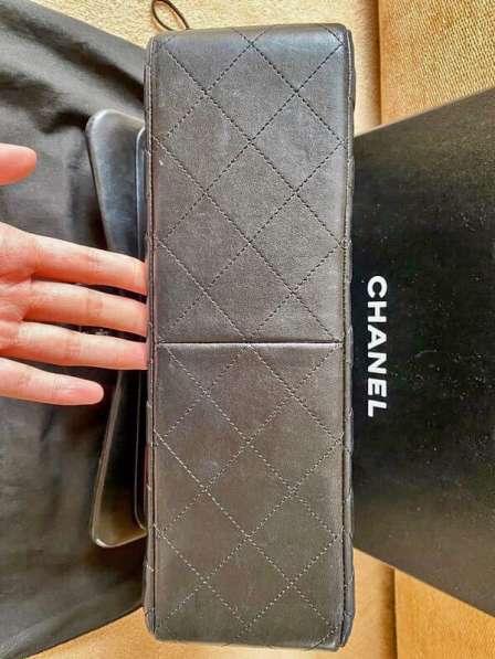 Sac à main Chanel Jumbo Timless/Classique en cuir noir argen в фото 4