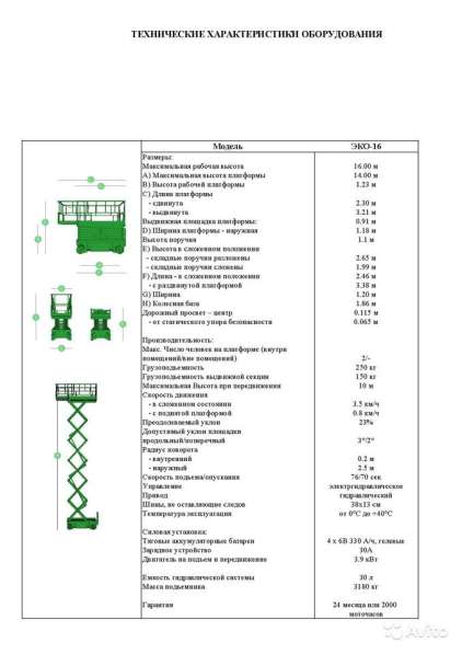 Ножничный подъёмник 10 метров / пиканиска/новый в Санкт-Петербурге фото 5
