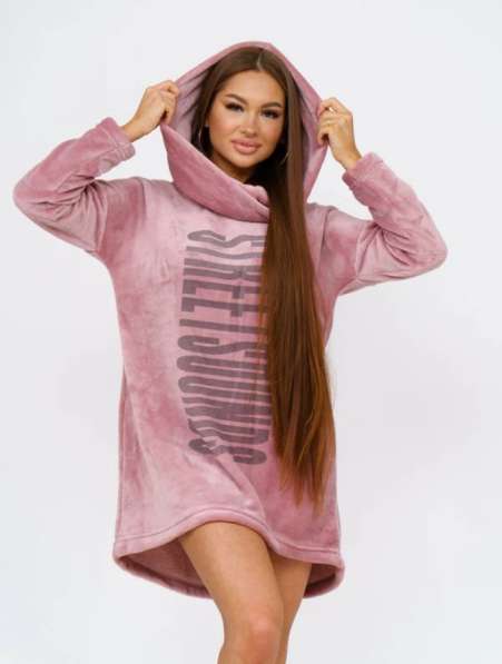 Теплый халат-платье, туника