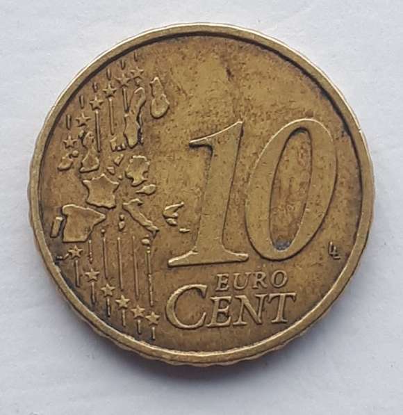 Монета - 10 евроцентов, 2006 год, Франция