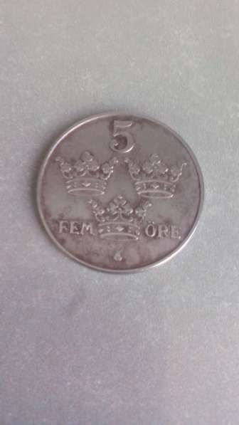 Монета 5 Эре 1942 год Швеция в Москве
