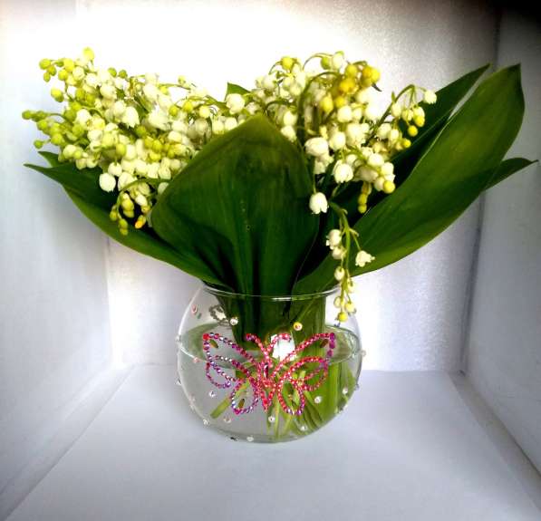 Стеклянная ваза для цветов в Краснодаре фото 3