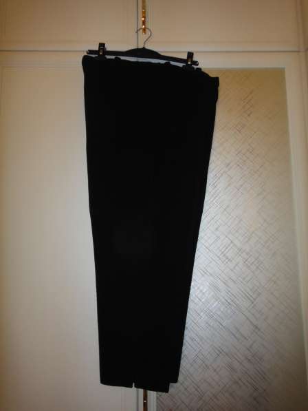 Брюки шерстяные черные на подкладке, 60 размер