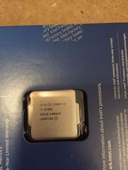Intel Core i7-6700K LGA1151 BOX в Москве фото 3