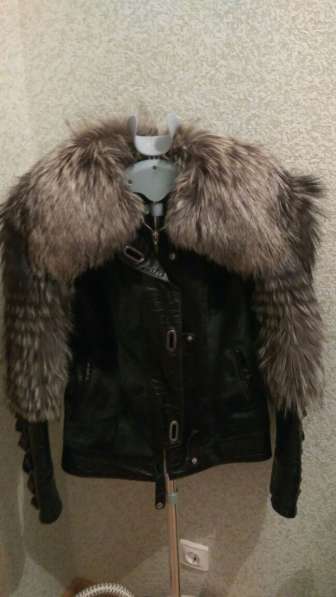 Меховая куртка из чернобурки и ворса пони