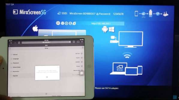 Тв-hdma приставка smart-TV Mirascreen 5-2.4Gz wifi