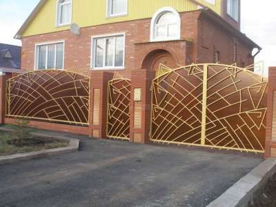 Металлические ворота на заказ "ГРАД" в Самаре