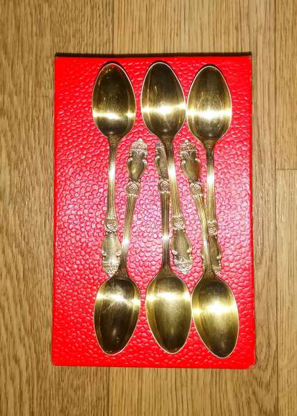 Кофейные ложечки. мнц. Роза. Позолота в Ростове-на-Дону фото 3
