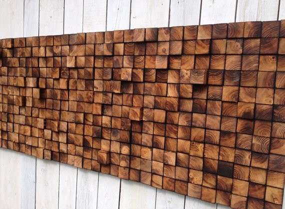 Деревянная мозаика на стену