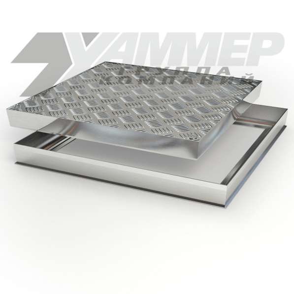 Ревизионные напольные нержавеющие люки в