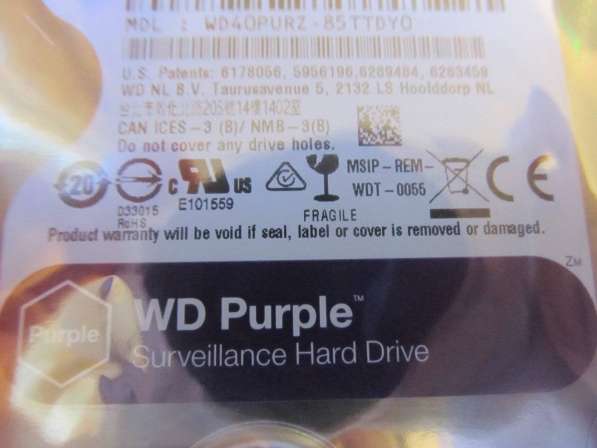 Жёсткий диск WD 4 TB Purple. Новый. Запечатанный! Гарантия в Владивостоке фото 3
