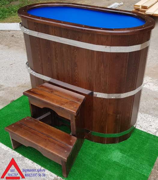 Купель дубовая с пластиковым вкладышем