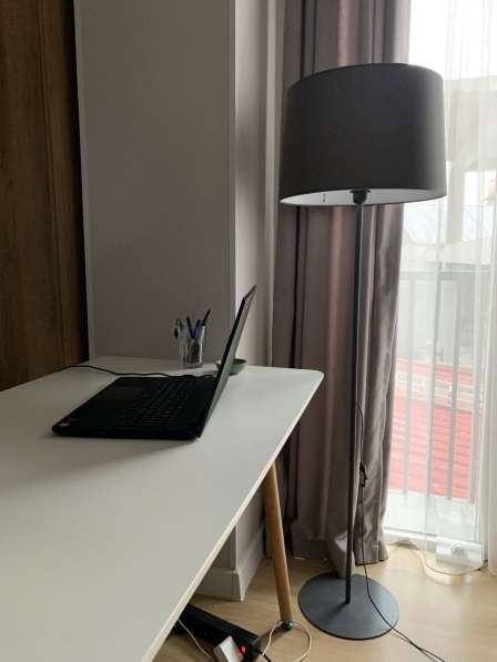 Торшер. Floor lamp in grey color