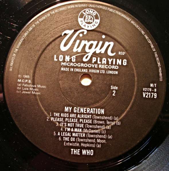 Пластинка виниловая The Who - My Generation(UK) в Санкт-Петербурге