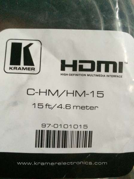Кабель hdmi Kramer C-HM/HM-25 4.6 м в Королёве