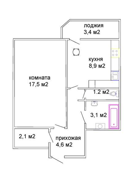 Продаётся однокомнатной квартиры в центре города Смолевичи