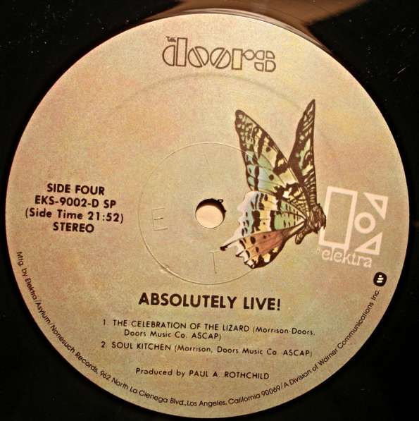 Пластинка виниловаяd The Doors - Absolutely Live(US) в Санкт-Петербурге